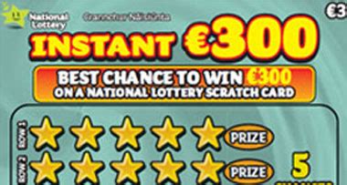 Irish Lottery Scratch Cards .